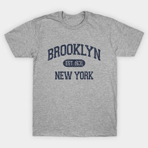 Brooklyn Ny Arch Distressed Retro Print Brooklyn New York Souvenir Tshirt